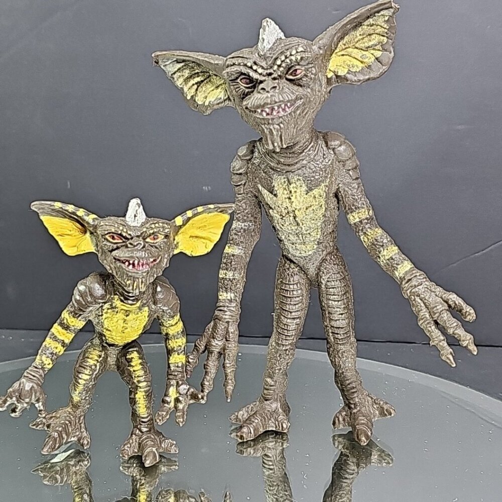 Vintage 1984 Gremlin Spike Poseable Figures 6.5" & 3.75" Warner Bros. JLN Toys